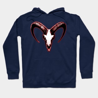 Red Goat Skull Hoodie